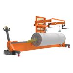 Motorized Warp Beam Lift Trolley with Harness Mounting Device