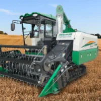 Full-feed crawler combine harvester