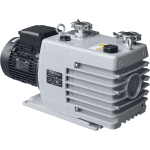 Dual stage oil lubricated rotary vane pumps