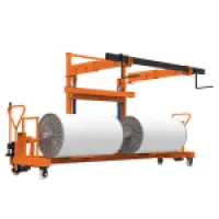 Hydraulic Warp Beam Lift Truck with Harness Mounting Device