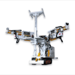 Hydraulic anchor rod drilling vehicles for coal mines